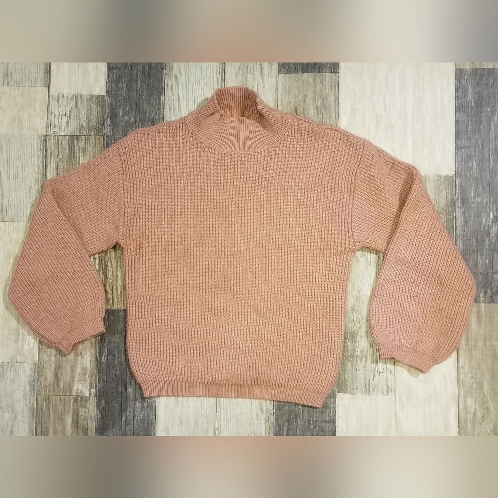Primark 6-7 ribbed high neck sweatshirt